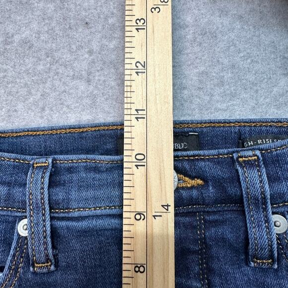Banana Republic Premium Denim Hi-Rise Skinny Jeans WMNS 2RS Blue Med Wash Denim - Picture 7 of 9